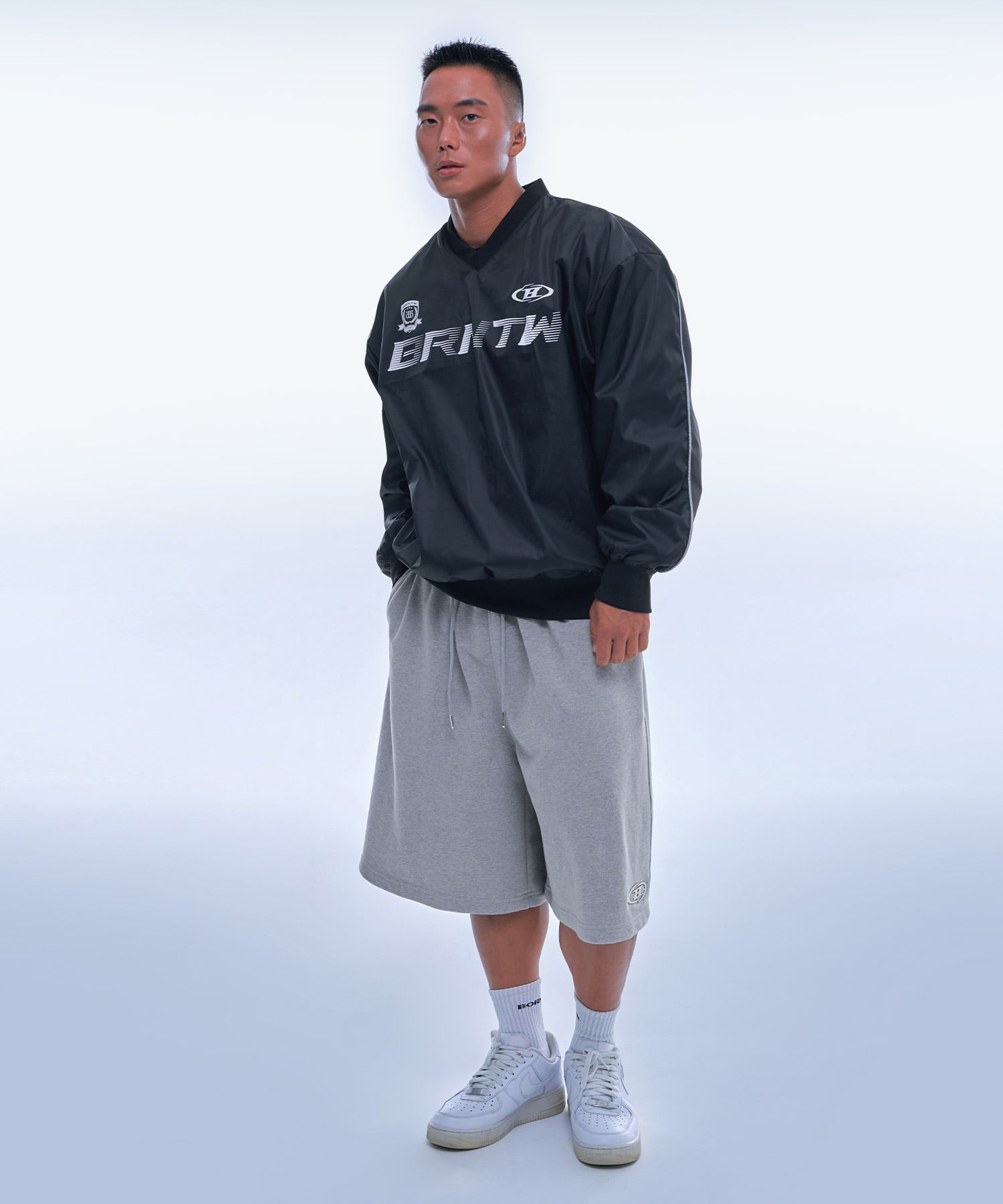 BRNTW WIND TECH WOVEN TOP