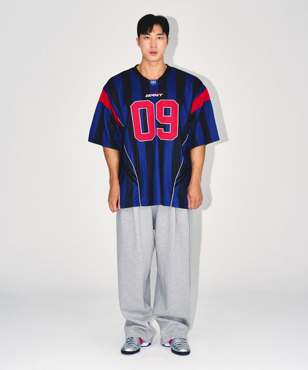 CHROME B MAXI WIDE PANTS [MELANGE GREY]