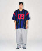 CHROME B MAXI WIDE PANTS [MELANGE GREY]