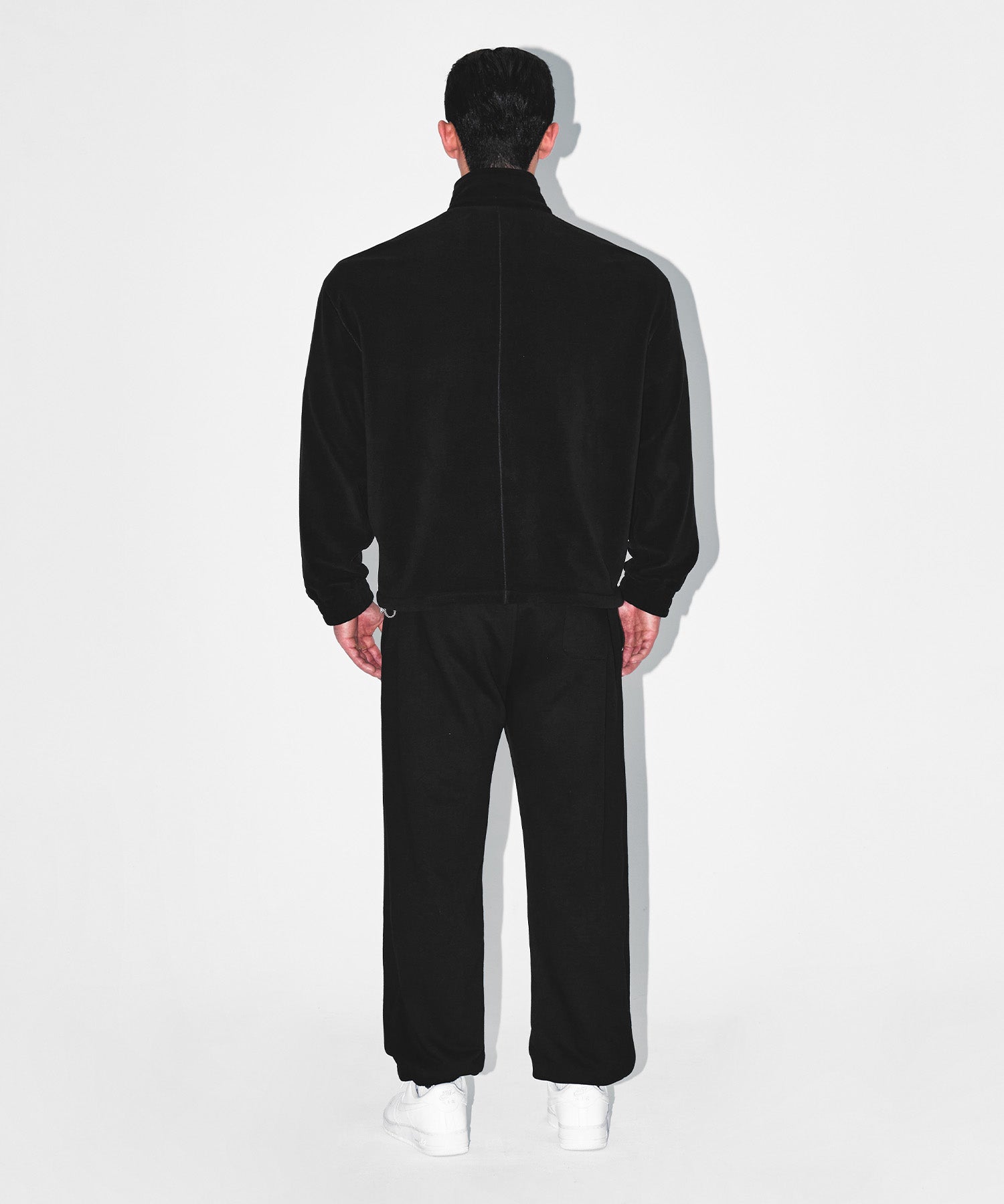 CHROME B FLEECE JACKET [BLACK]