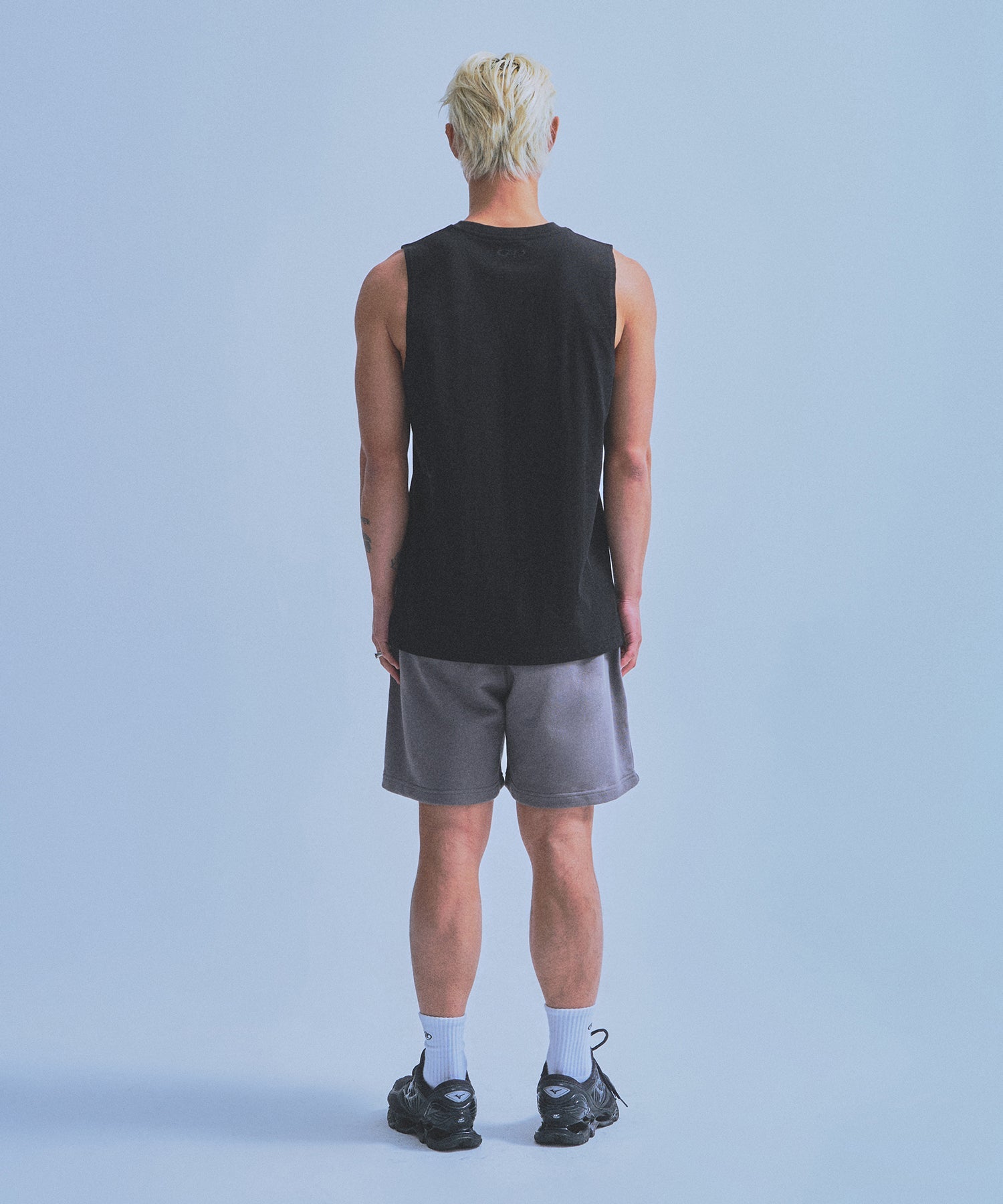 SILVER BRN MUSCLE FIT T-SHIRTS [BLACK]