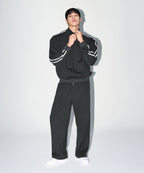 CHROME B JERSEY TRACK PANTS [CHARCOAL]