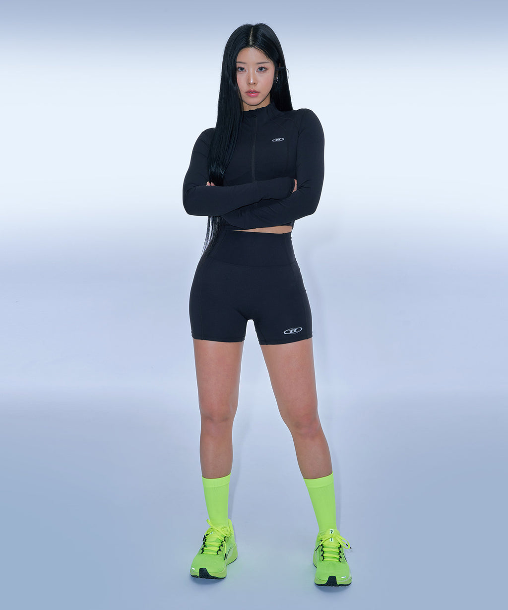 ACTIVE LINE FULL ZIP-UP JACKET [BLACK]