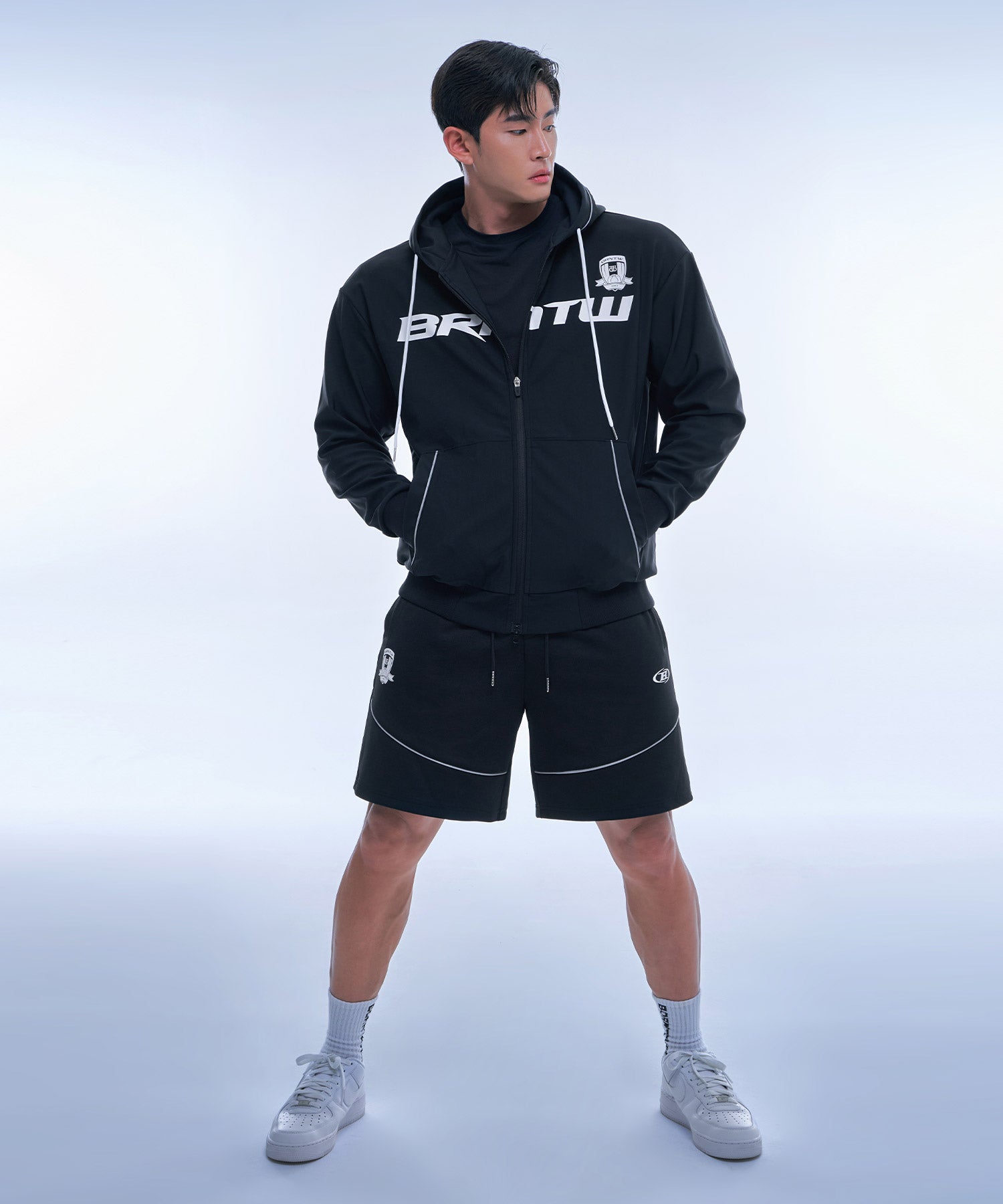 SILVER LINE JERSEY HALF PANTS SHORT VER