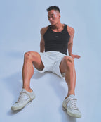 CHROME B HALF PANTS_SHORT VER [WHITE]