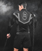 BRN ECLIPSE SEAMLESS HALF ZIP UP LONG SLEEVE [BLACK]