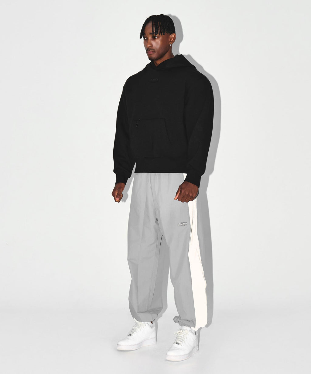 CHROME NYLON BLOCK PANTS [GREY]