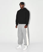 CHROME NYLON BLOCK PANTS [GREY]