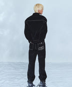 VELVET DENIM TRUCKER JACKET