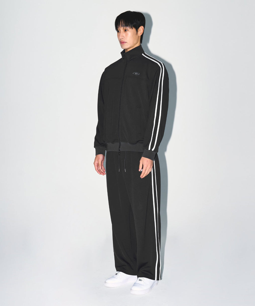 CHROME B JERSEY TRACK PANTS [CHARCOAL]