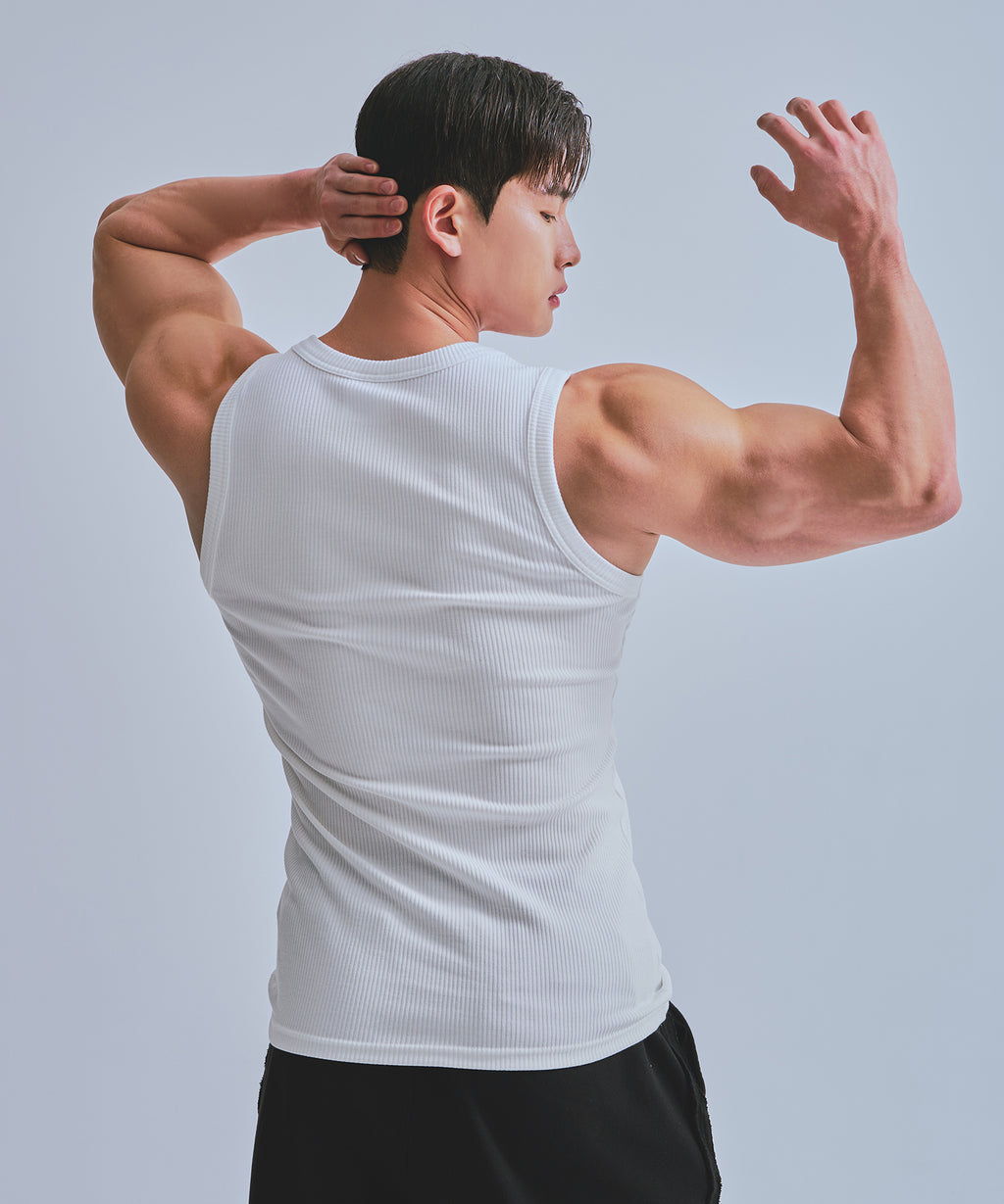 B-SYMBOL LOGO SLEEVELESS_NON MESH VER [IVORY]