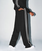 CHROME B JERSEY TRACK PANTS [BLACK]