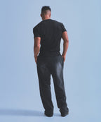 SILVER BRN MUSCLE FIT T-SHIRTS [BLACK]