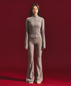 W B-FLEX FULL ZIP UP JACKET [BROWN]