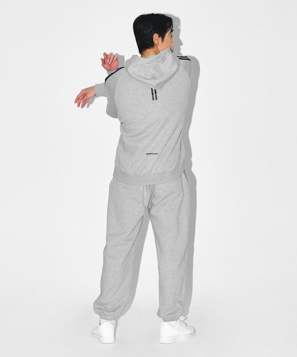 CHROME B JOGGER PANTS [MELANGE GREY]