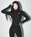 W COMPRESSION FULL ZIP UP JACKET [BLACK]