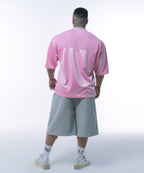 CHROME B LOGO HALF PANTS LONG VER [MELANGE GREY]