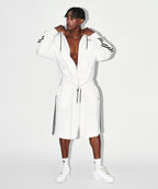 CHROME B TRACK LINE HOODIE [WHITE]