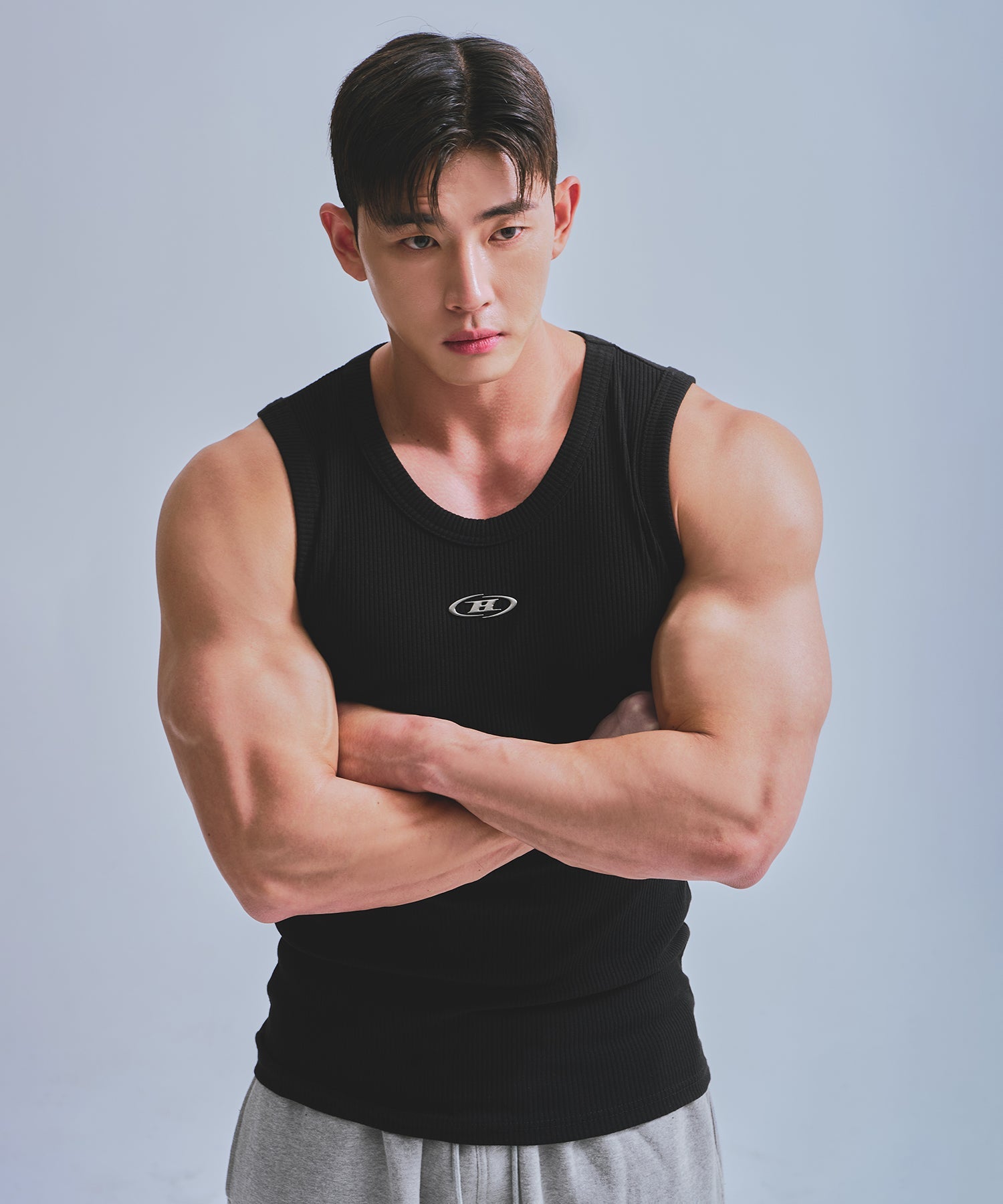 B-SYMBOL LOGO SLEEVELESS_NON MESH VER [BLACK]