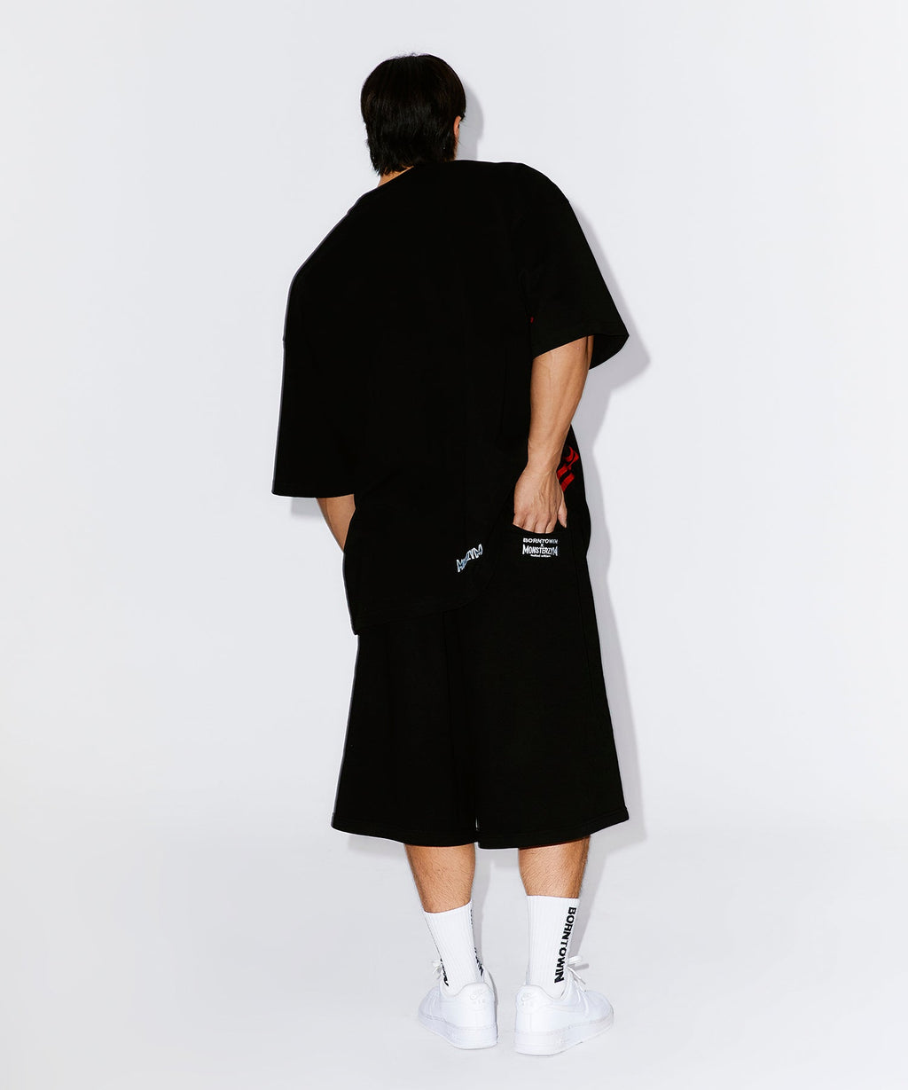 MONSTERZYM BERMUDA PANTS [BLACK]