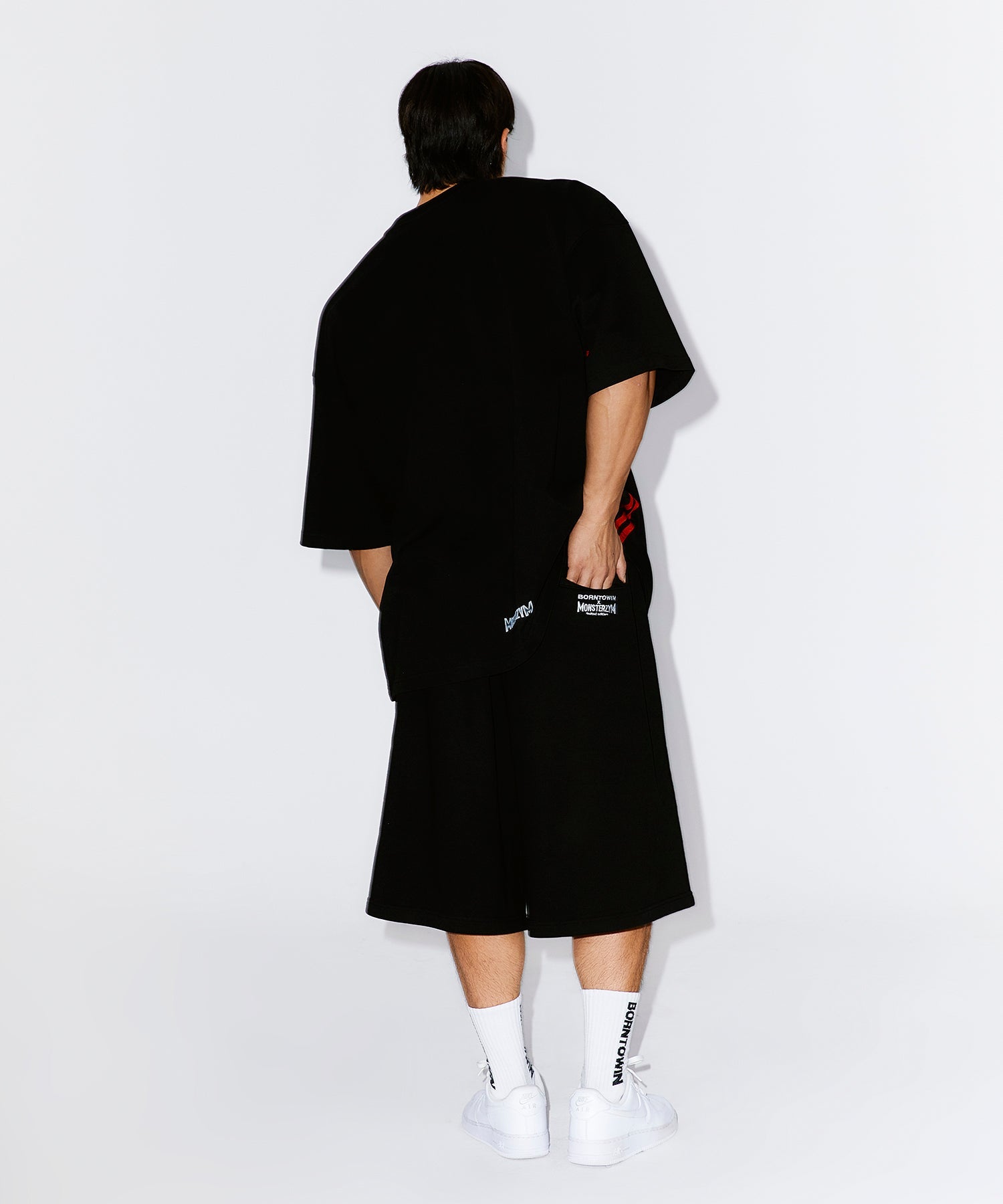 MONSTERZYM BERMUDA PANTS [BLACK]