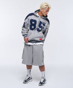 SYMBOL LOGO CARGO BERMUDA PANTS [MELANGE GREY]