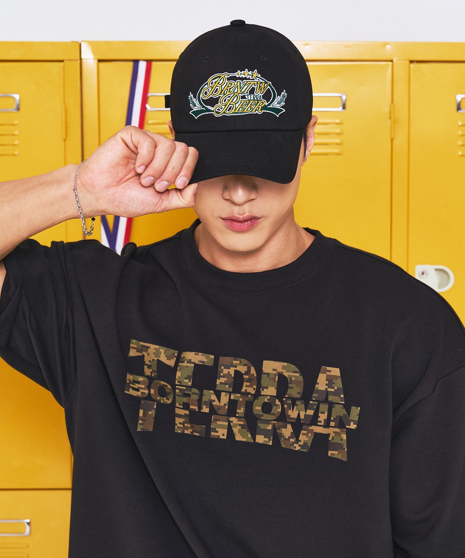 BORNTOWIN X TERRA BALL CAP [BLACK] Main image