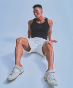 B PENDANT SLICE SLEEVELESS [BLACK]