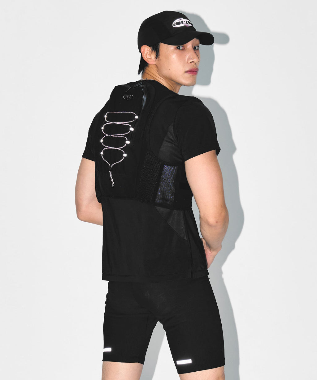 STROKE RUNNING CAP [BLACK]