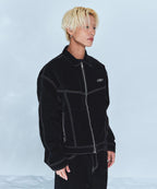 VELVET DENIM TRUCKER JACKET